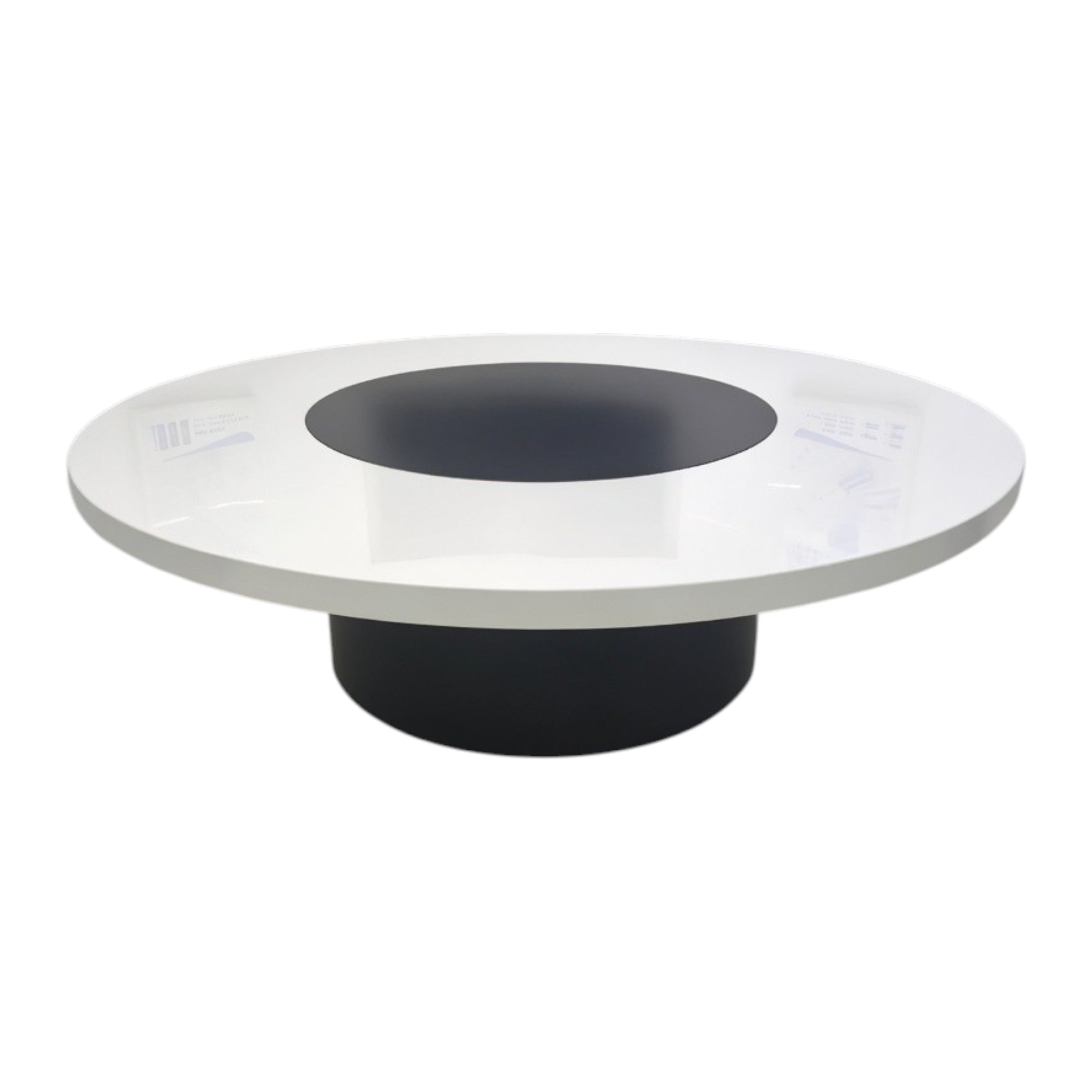 Modern Round Conference Table with Modular Arc Design for Collaborative Meeting Spaces