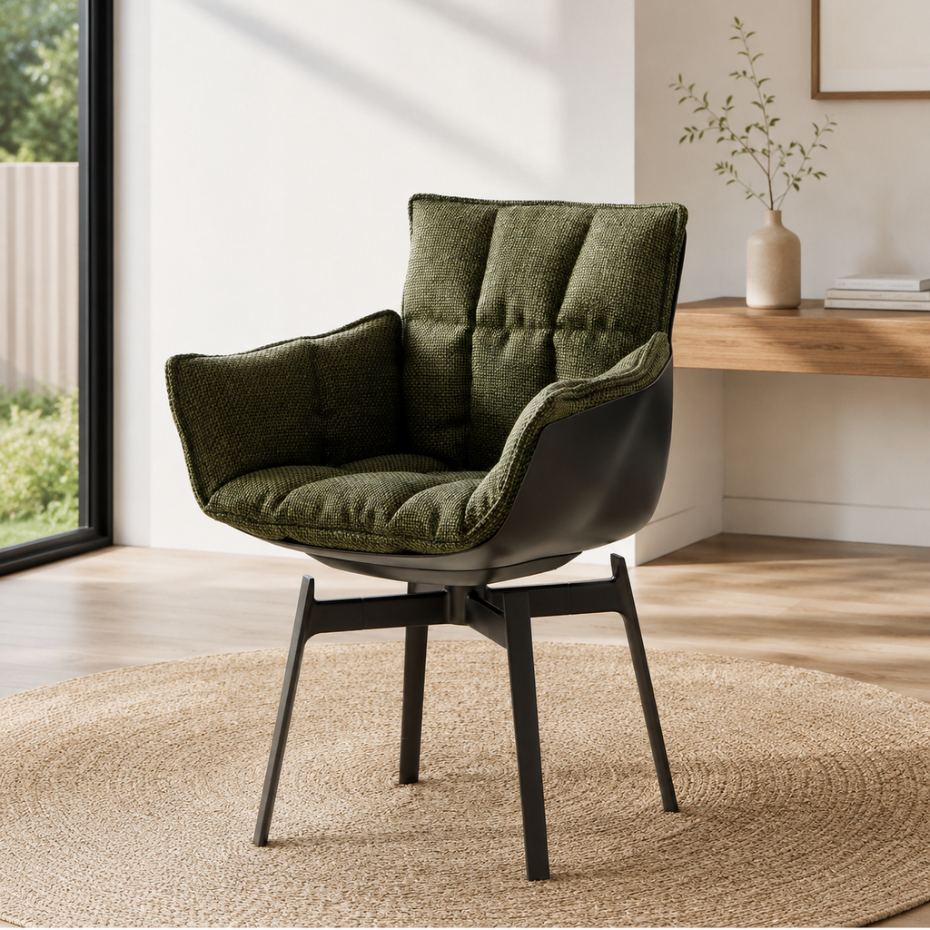 Modern Upholstered Home Office Armchair