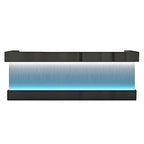 Stainless Steel Salon Reception Desk with LED Acrylic Front