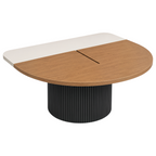 Semi-Oval Executive Timber Meeting Table