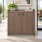 Contemporary Low Storage Cabinet with Rounded Frame