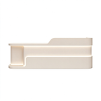 Modern Dual Level Reception Desk With Smooth High Gloss Lacquer Surface