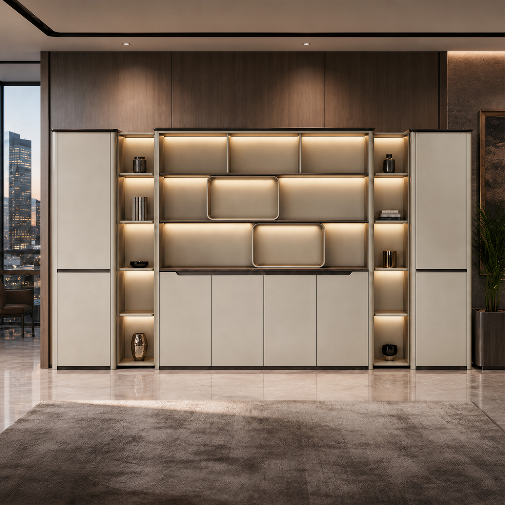 Prestige Illuminated Office Storage Wall