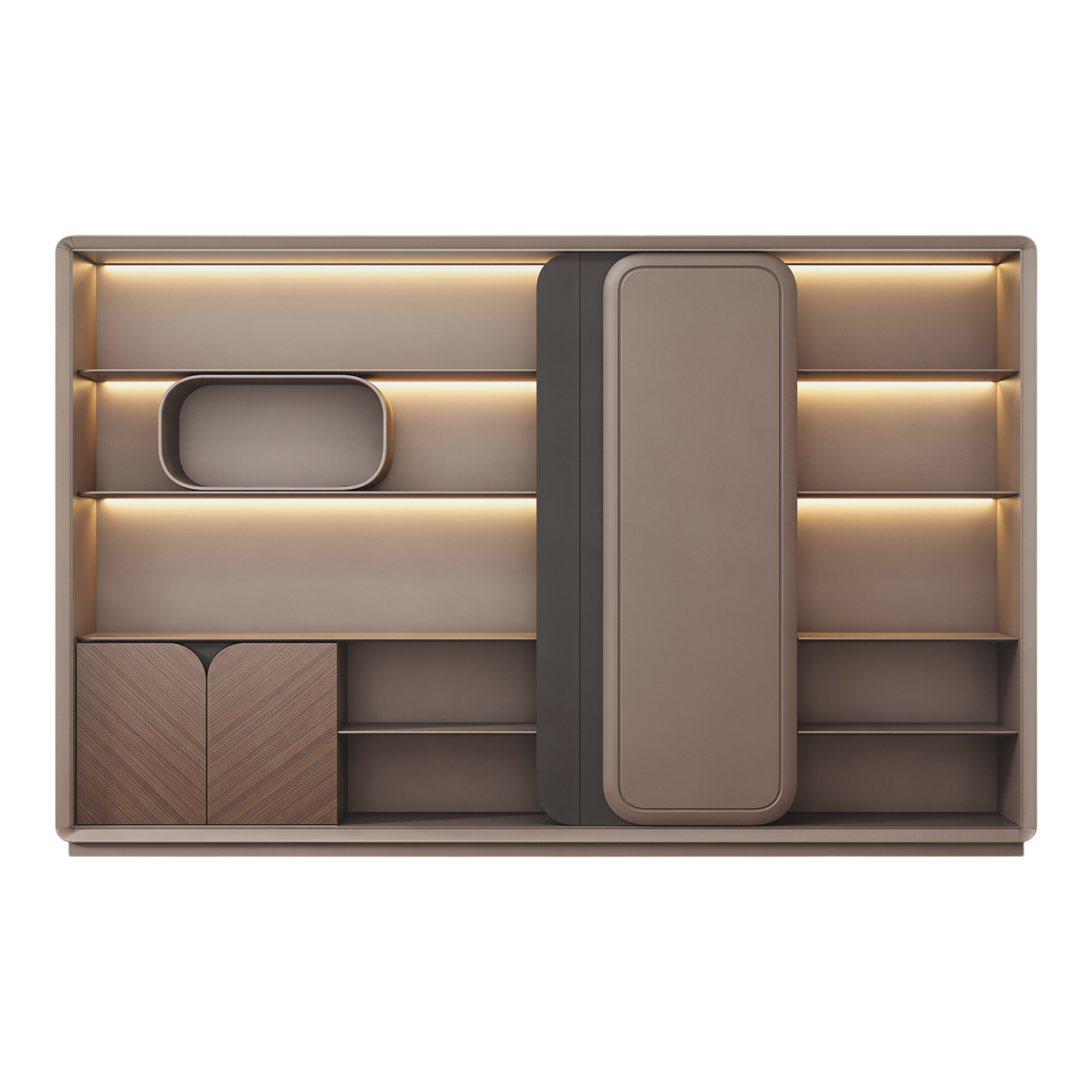 Executive Display Cabinet with Sliding Door