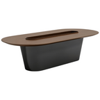 Executive Boardroom Table with Integrated Utility Channel