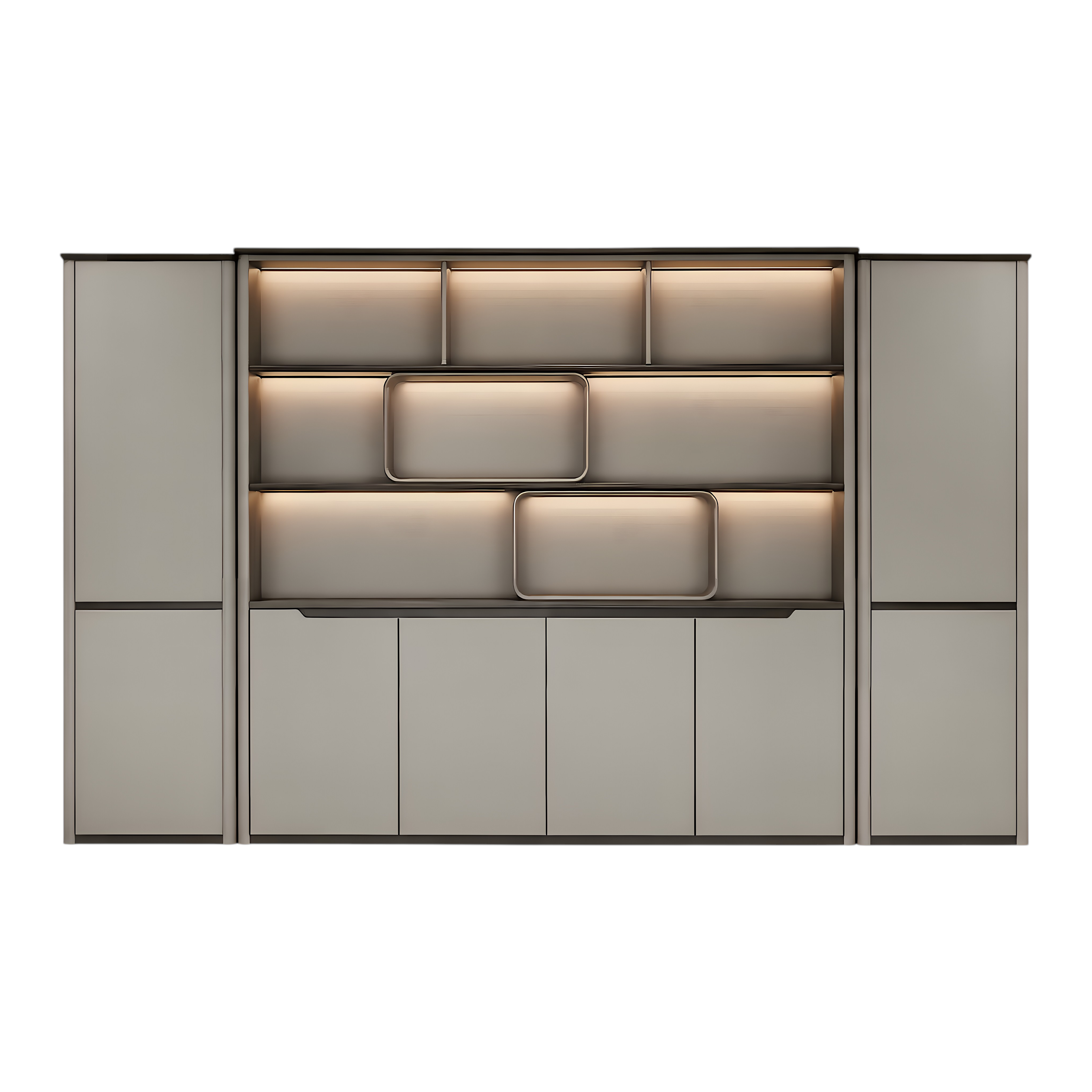 Prestige Illuminated Office Storage Wall