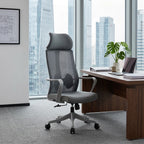 Ergonomic High Back Mesh Office Chair with Contoured Headrest and Durable Nylon Base