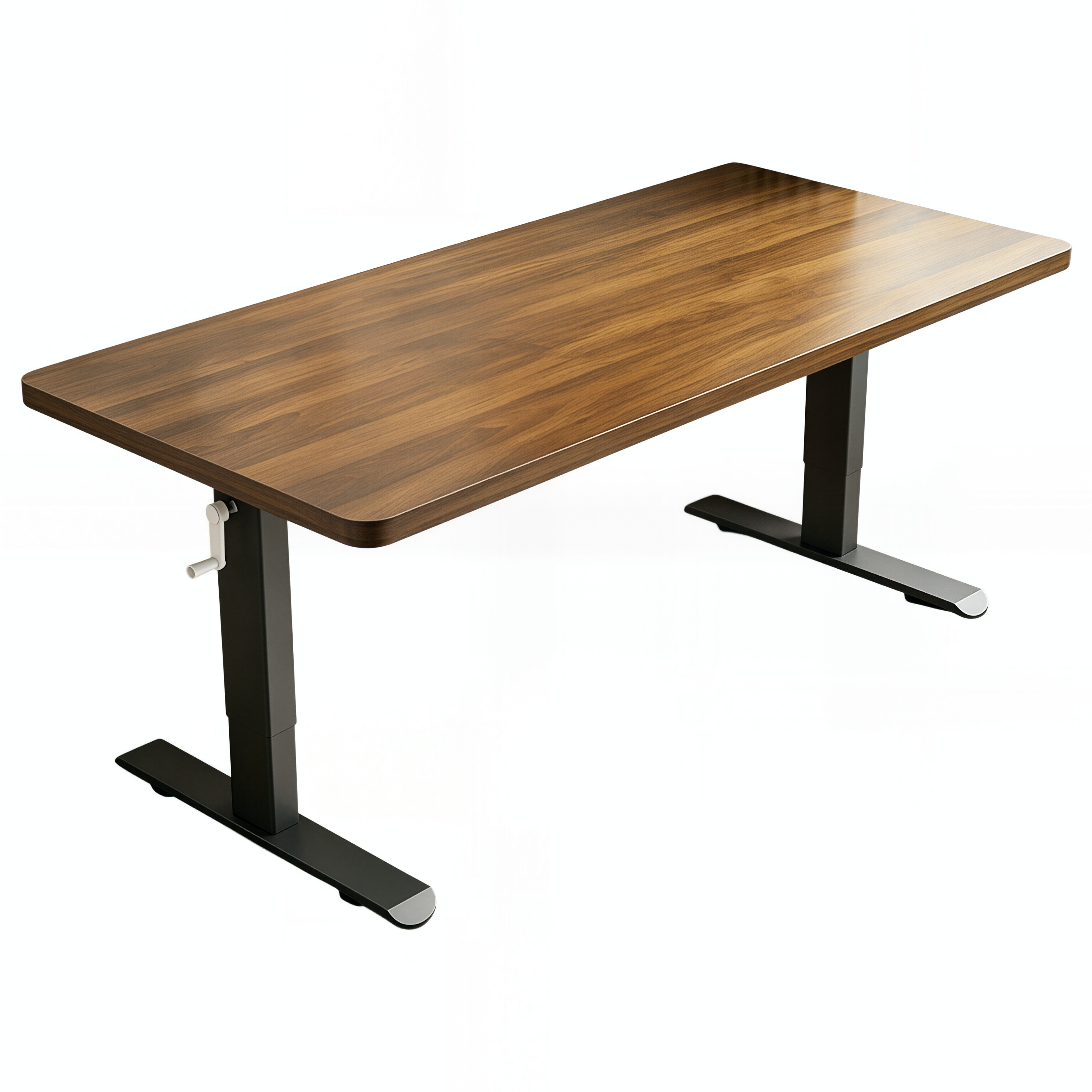 Adjustable Workstation Desk with Rounded Edges