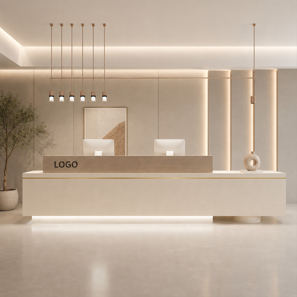 Linear Front Office Reception Counter