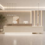 Linear Front Office Reception Counter