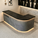 Sleek Reception Counter with Radius Profile