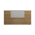 Contemporary Wood Reception Counter for Business Interiors