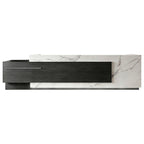 Corporate Reception Counter with Timber Inlay and LED Glow