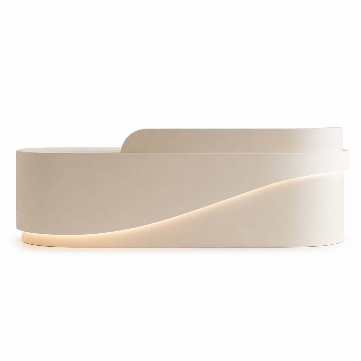 Modern Reception Desk with Ambient LED Lighting