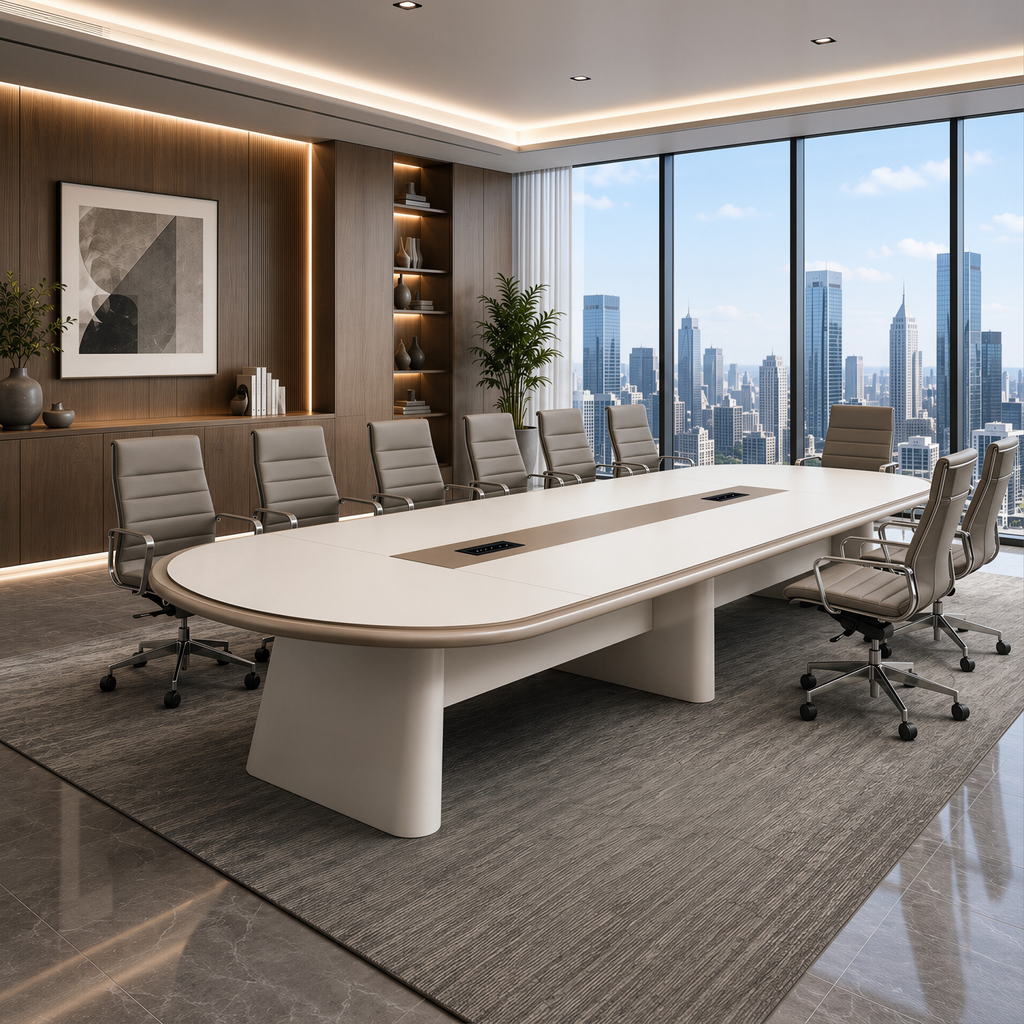 Oval Executive Meeting Table