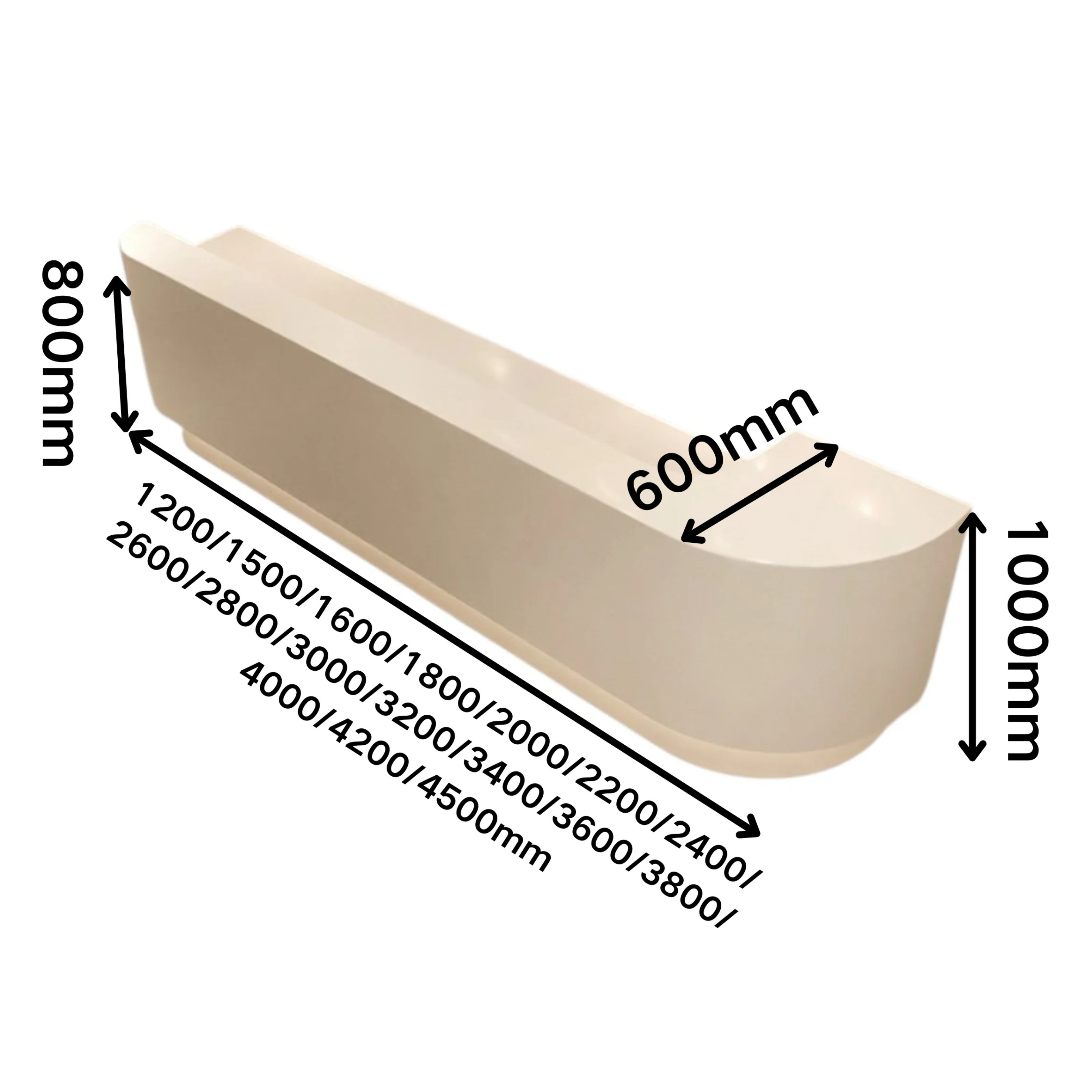 Minimalist Curved Reception Counter with Ambient LED Illumination for Professional Studios and Clinics