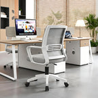 Ergonomic Mesh Office Chair with Lumbar Support and Padded Seat Cushion