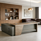 Modern Corporate Executive Desk Setup