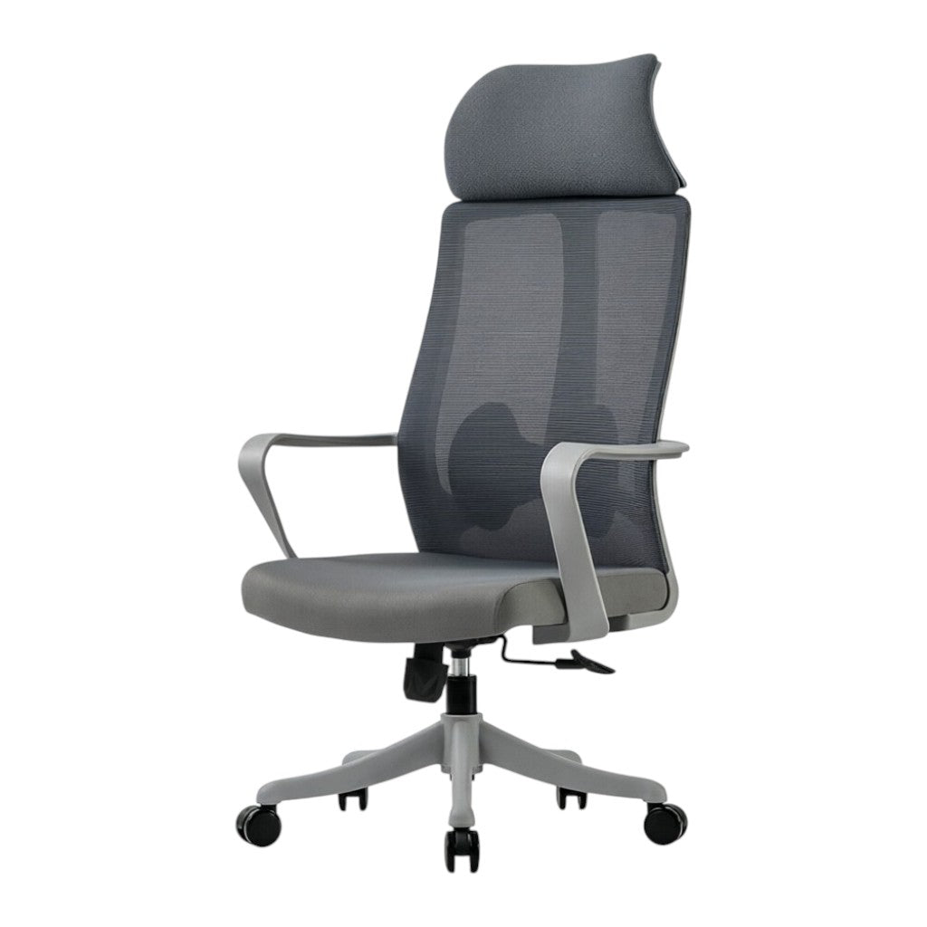 Ergonomic High Back Mesh Office Chair with Contoured Headrest and Durable Nylon Base