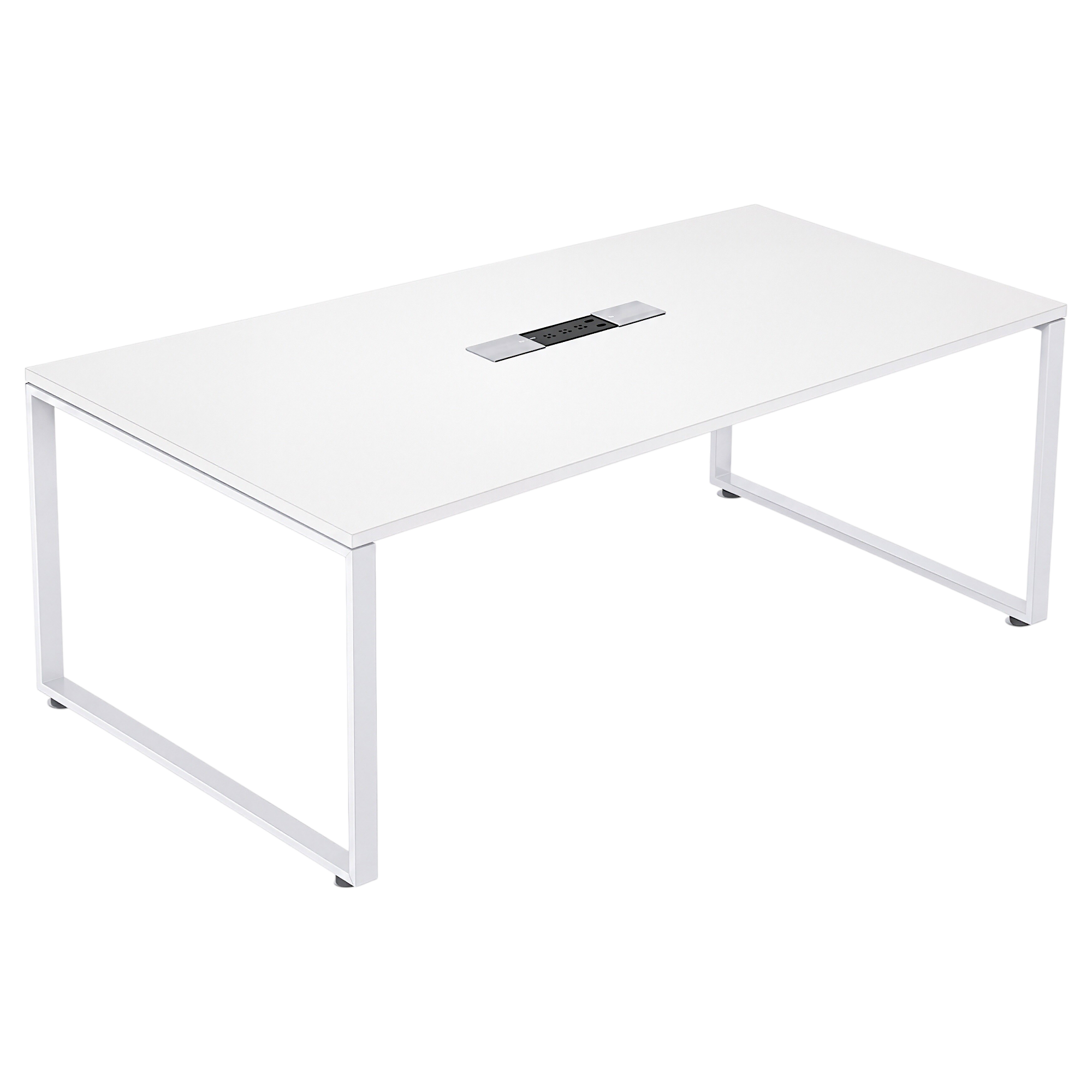 Modular Boardroom Table with Integrated Power