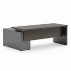 Modern Executive Office Desk with Smart Lock and Ambient LED Lighting