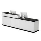 Commercial Reception Counter with Contemporary Design and Generous Workspace