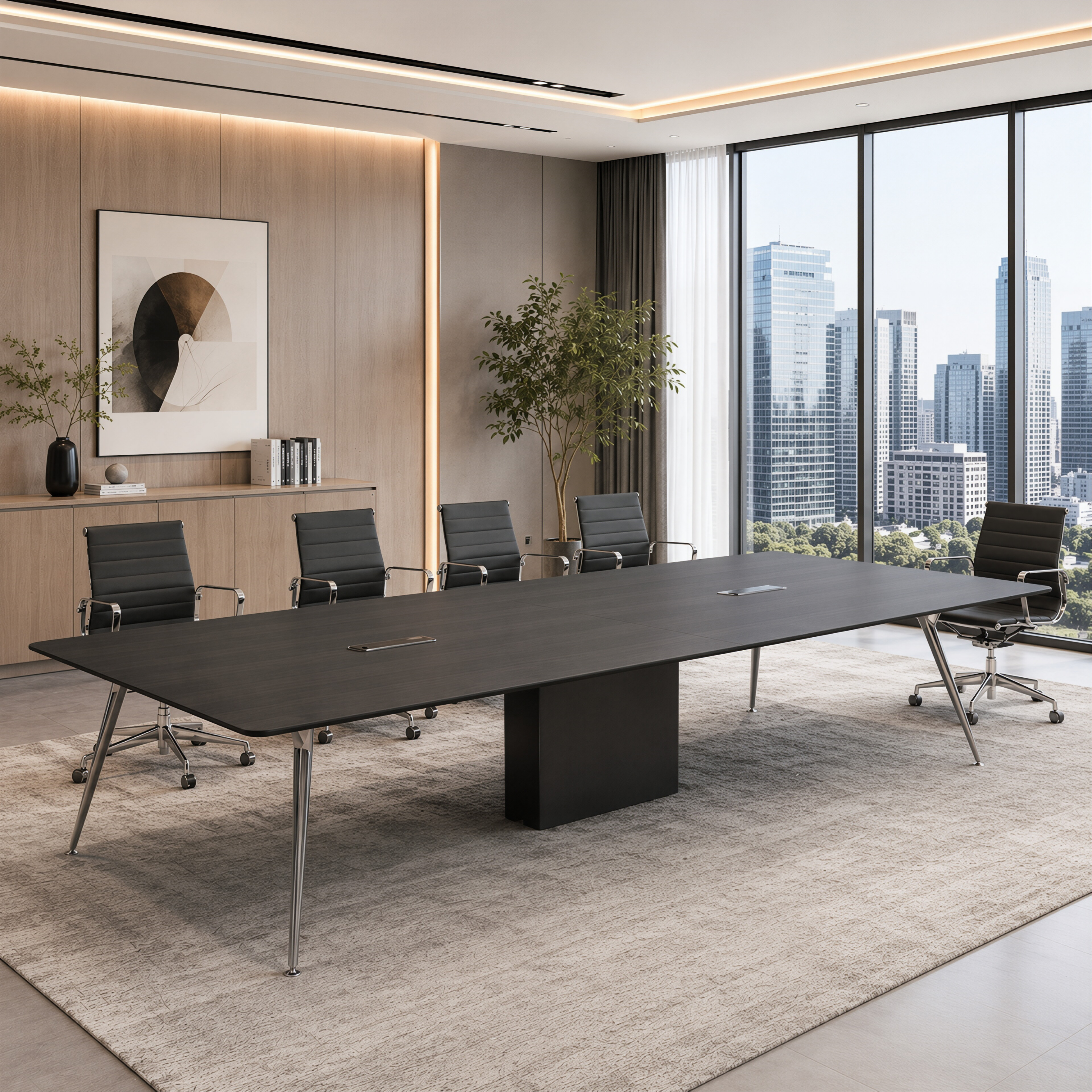 Commercial Meeting Table with Power Access