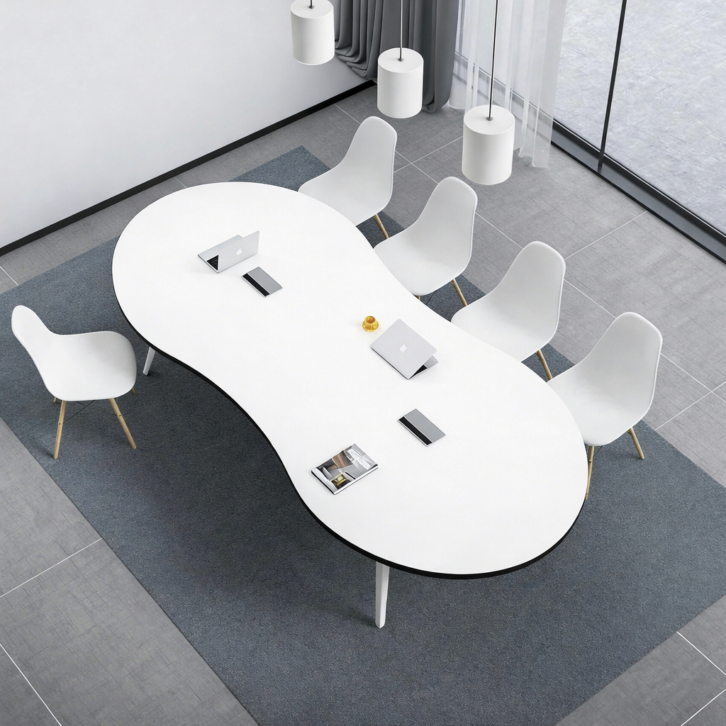 Contemporary Curved Conference Table