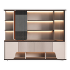 Commercial Storage Cabinet with Fluted Door Detail