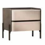 Luxury Bedside Table with Hidden Pull Design