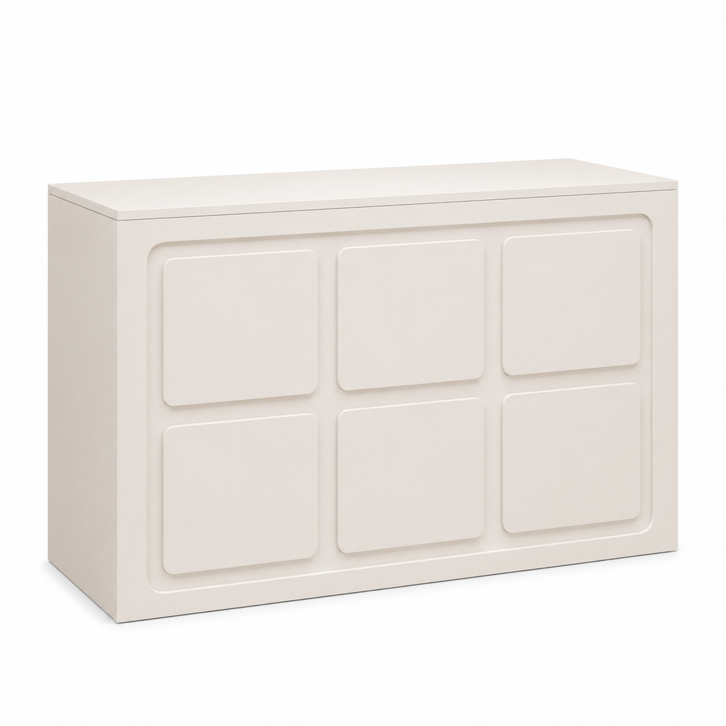 Modern Panel Reception Desk with Storage