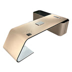 Modern L-shape Executive Office Desk with Return Storage and Cable Management