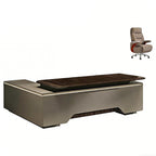 Minimalist Executive Desk with Floating Edge Detail