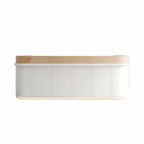 Curved Reception Counter with Soft Corners and LED Base