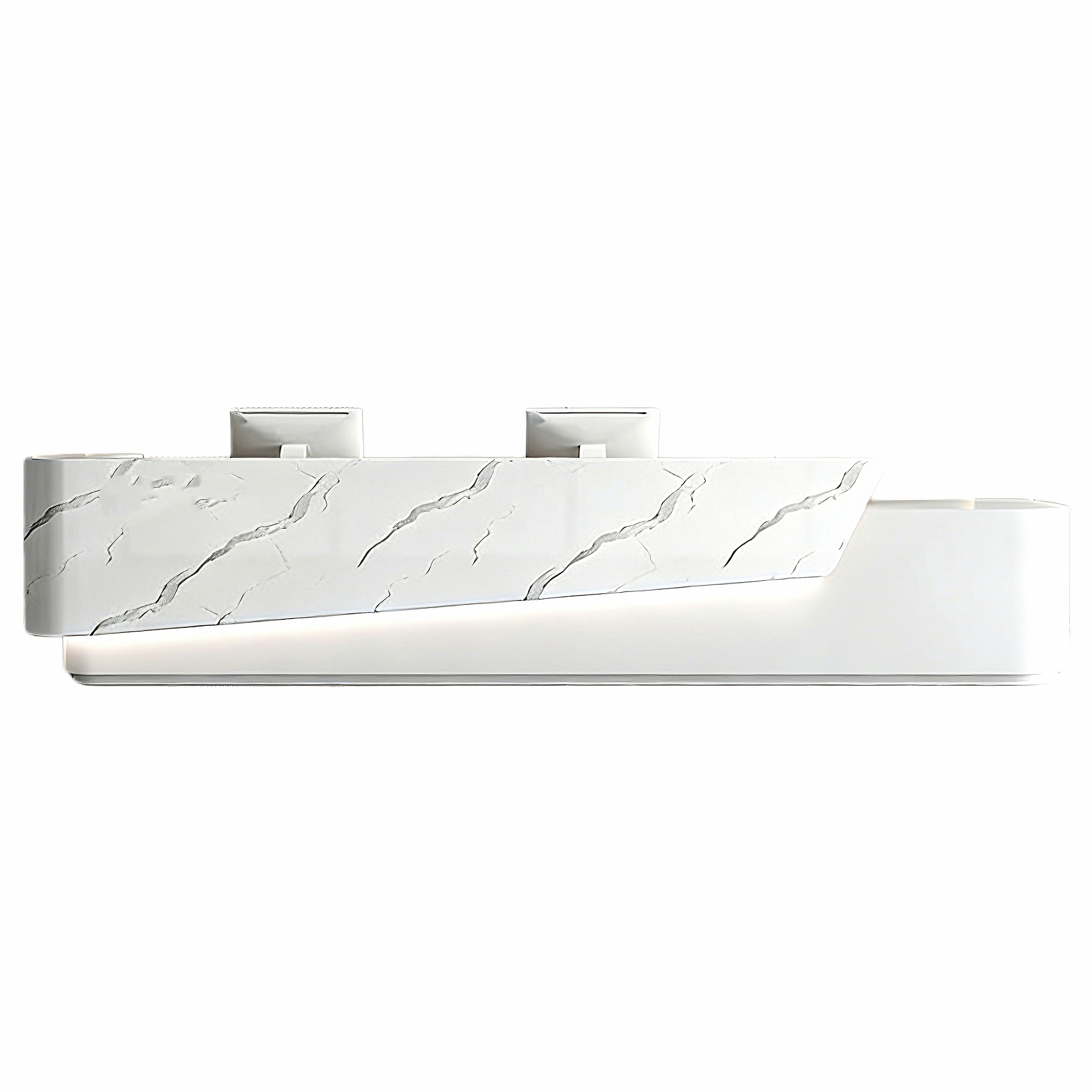 Premium Reception Desk with Angled Front Panel