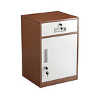 Slim Under Desk Lockable Office Storage Cabinet with Drawer