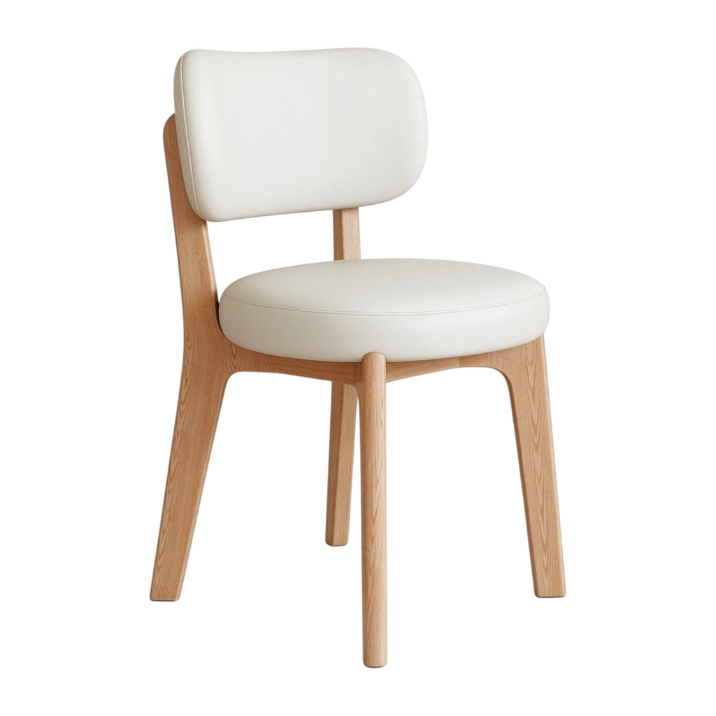 Modern Timber Dining Chair with Custom Upholstery Options