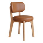 Modern Timber Dining Chair with Custom Upholstery Options