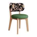Modern Timber Dining Chair with Custom Upholstery Options