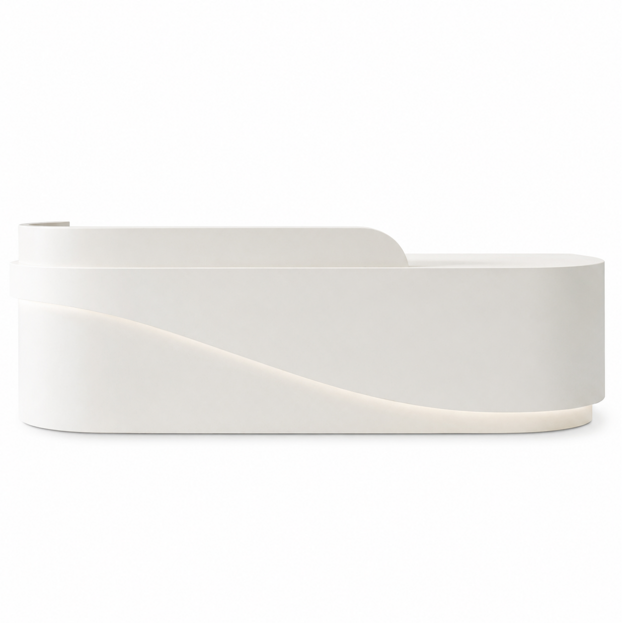 Modern Reception Desk with Ambient LED Lighting