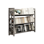Adjustable Multi-Tier Bookcase With Slanted Shelves