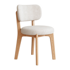 Modern Timber Dining Chair with Custom Upholstery Options