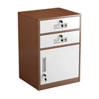 Slim Under Desk Lockable Office Storage Cabinet with Drawer