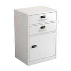 Slim Under Desk Lockable Office Storage Cabinet with Drawer