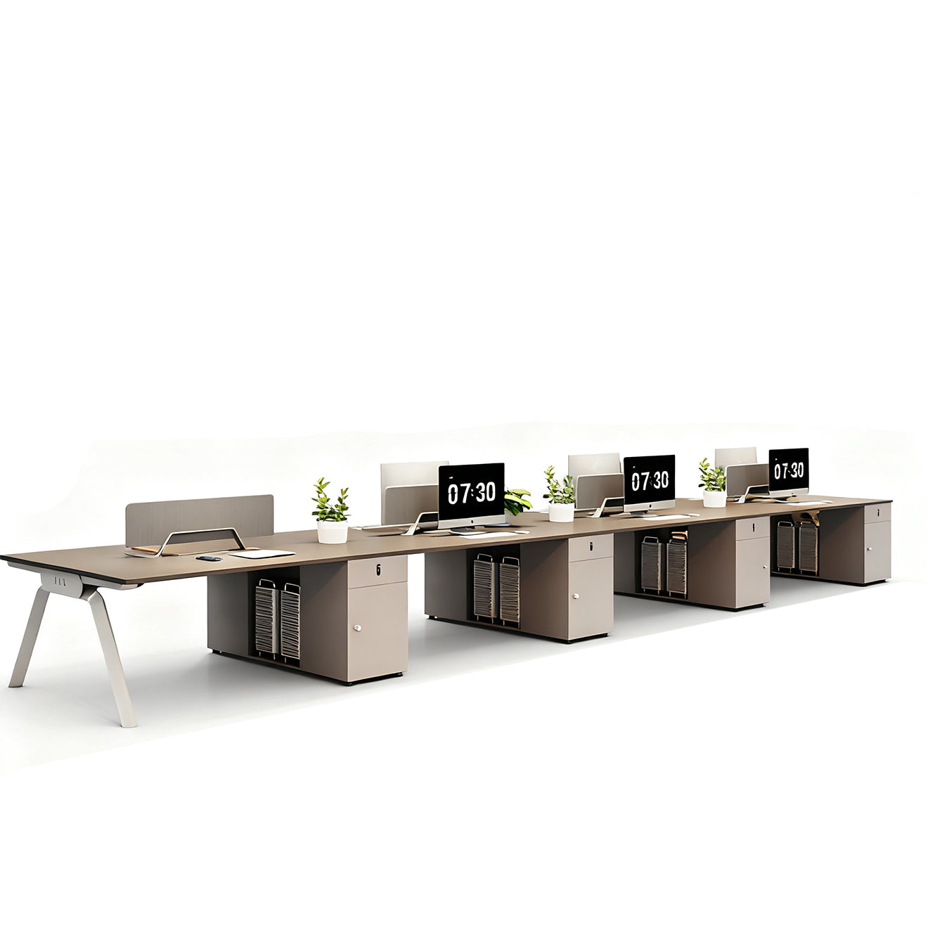 Open-Plan Workspace Modular Office Desk System
