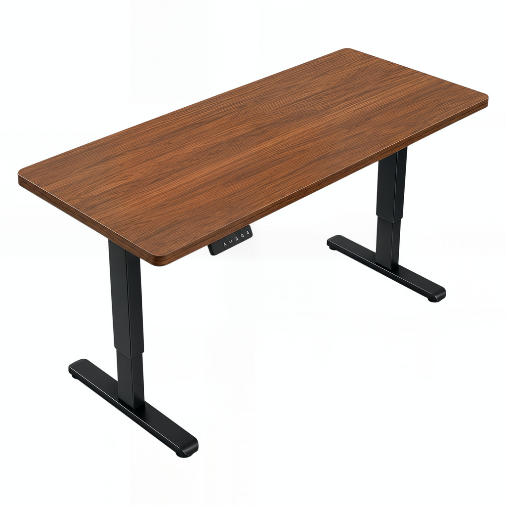 Adjustable Workstation Desk with Rounded Edges