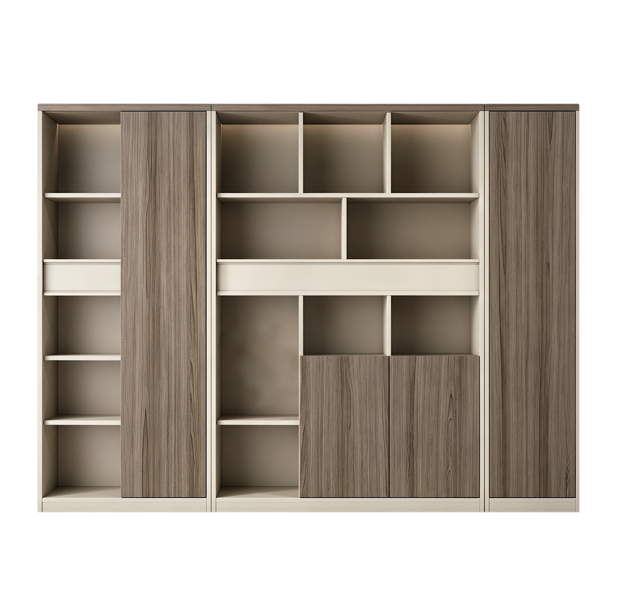 Executive Office Cabinet with Mixed Storage
