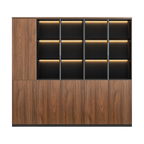 Classic Walnut Executive Display Cabinet