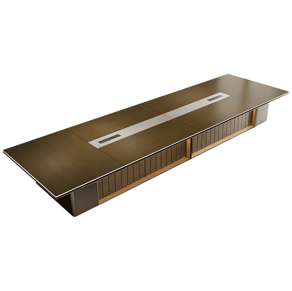 Architectural Executive Boardroom Table with Power Hub
