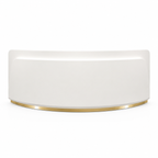 Modern Curved Reception Desk with LED Accent